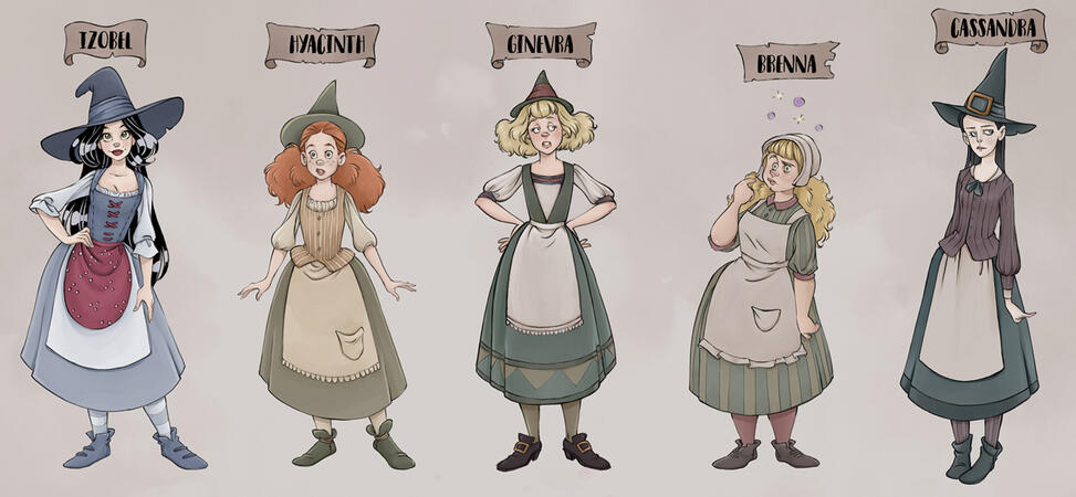Izobel the Witch character lineup