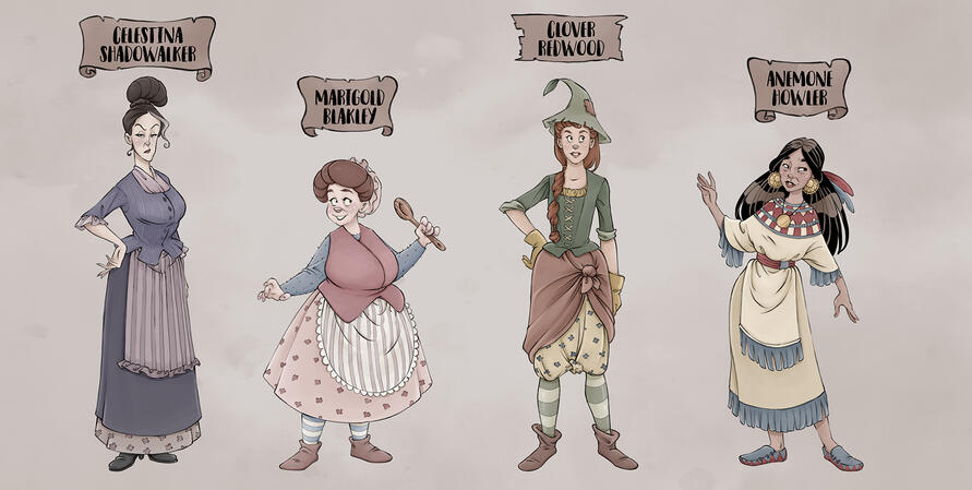 Izobel the Witch character lineup