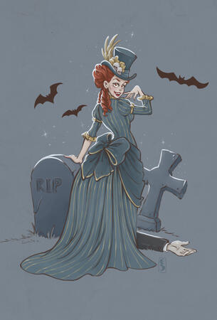 Lady Vampire, Spooktober challenge