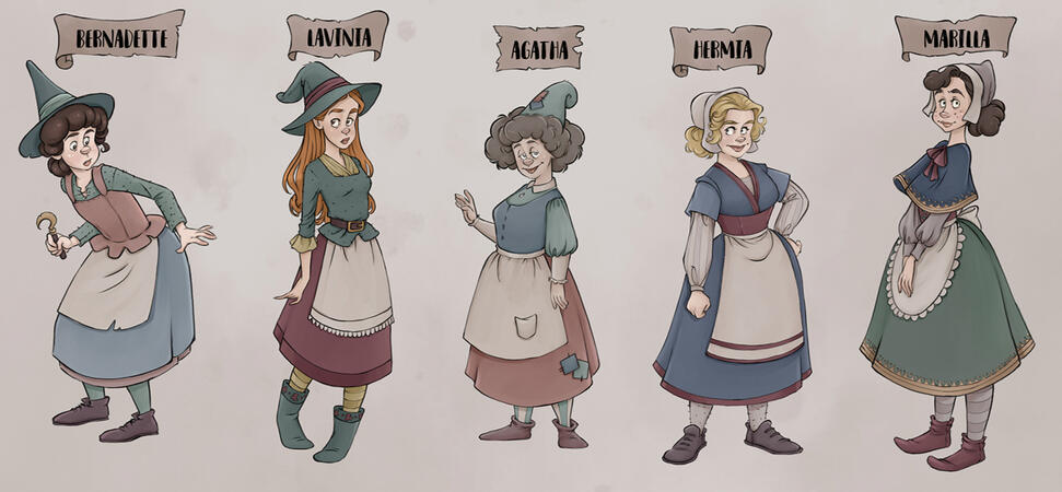 Izobel the Witch character lineup