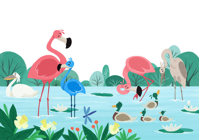 Harry, Der blaue flamingo